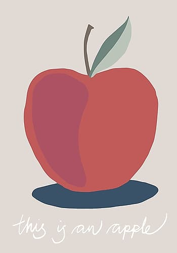 This Is An Apple Art Print