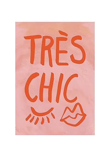 Traus Chic Pink Frame Art Print