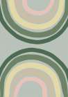 Double Rainbow Green Art Print