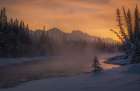 Misty Daybreak Art Print