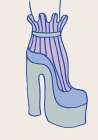 Blue Heel Art Print