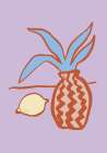 Lilac Lemon Art Print