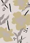 Beige Flowers Art Print