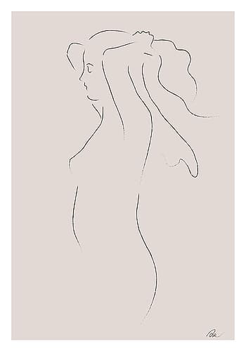 Woman Sketch Art Print