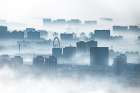 The city of fog Art Print