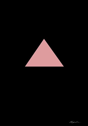 Pink Triangle Art Print by 1x Studio II