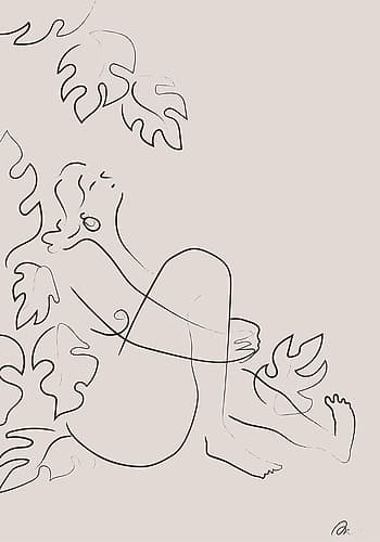 Embrace Nature Beige Art Print