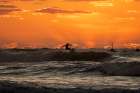 Surfer At Sunset Art Print