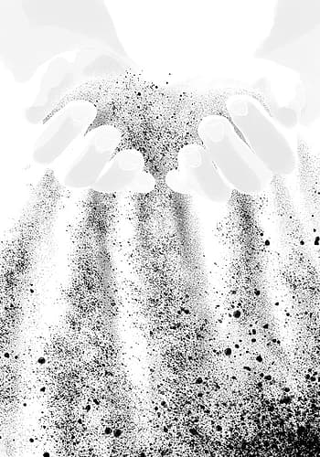 Hands Sand Art Print by 1x Studio II