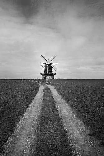 Windmill Art Print by Kristina Nordin