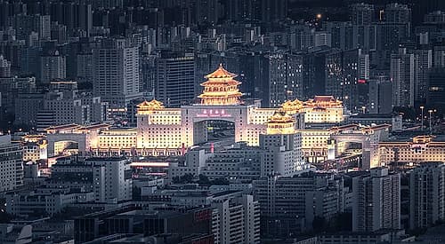 Beijingxi Railway Station Architecture Print