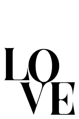 Love Black Signs Print