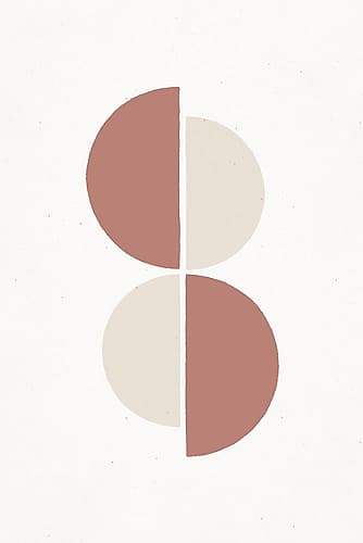 Rust and Sand - Duo Minimalist Print
