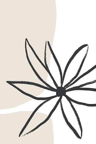 Flower and Cream Art Print