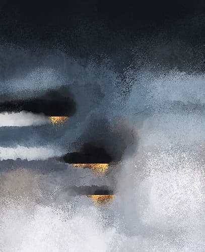 Cloudburst Art Print by Elisabeth Fredriksson
