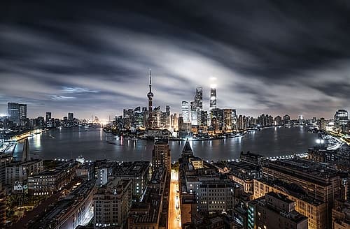 Shanghai before Sunrise Art Print