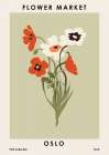 Flower Market Oslo Art Print