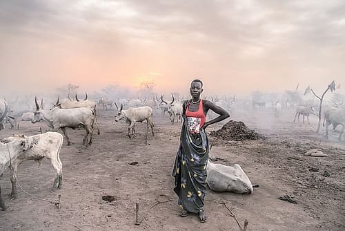 A Young Mundari Woman Art Print