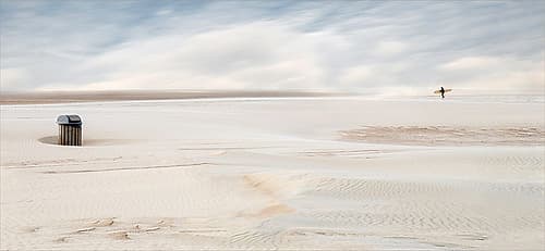 Lonely Surfer Beach Print