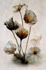 Crystal Flowers Art Print