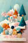 A Tiny Village Art Print