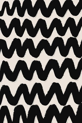 Thick Waves Pattern Art Print