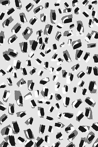 Black And White Little Strokes Art Print by Treechild