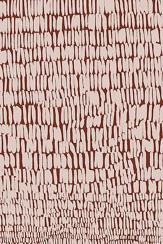 Short Beige Strokes Pattern Art Print