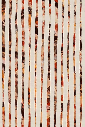 Beige Stripes Pattern Art Print