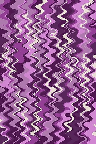 Purple Wavey Pattern Art Print by Treechild