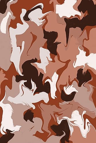 Liquid Earthy Strokes Pattern Art Print by Treechild