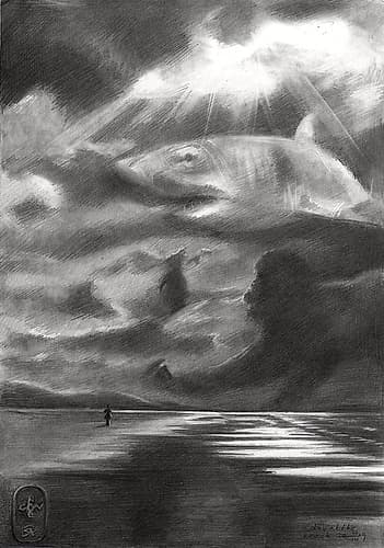 A Day at the Beach - 13-03-19 Art Print