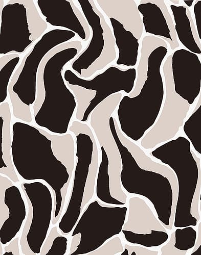 Beige And Brow Animal Pattern Art Print