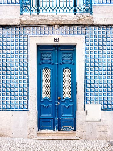 Blue Lisbon Art Print