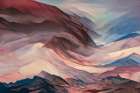 The Mountains And The Fog Art Print