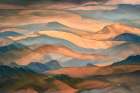 Sunset Along The Ridge Art Print