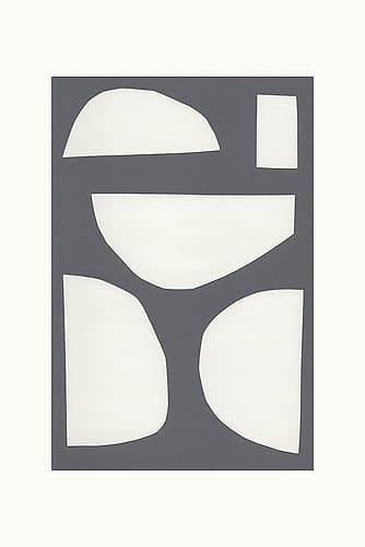 Cut Outs No 1 Minimalist Print