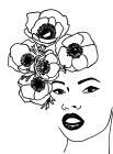 Anemone portrait Art Print