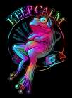 Frog Loves Music Art Print