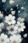 Frozen Flowers Art Print