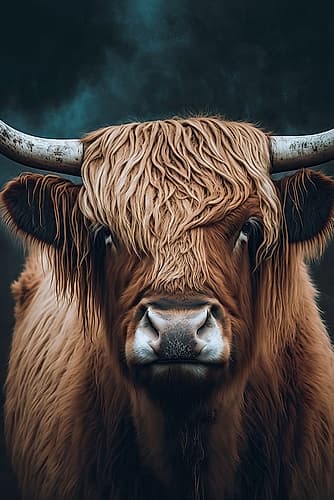 Highland Cow Art Print