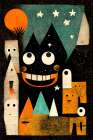 Monster Ville Art Print