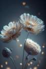 Flowers At Night Art Print