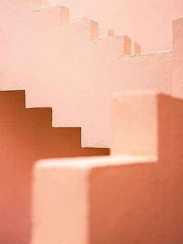 La Muralla Roja Pink Art Print
