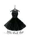 Little black dress in hanger Art Print