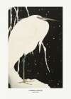 Heron In The Snow Art Print