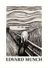 Skriet- The Scream - Monochrome Version Black & White Print