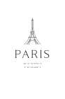 Paris coordinates Art Print