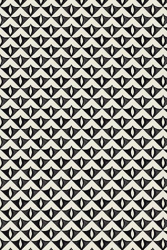 Black Triangle Pattern Art Print