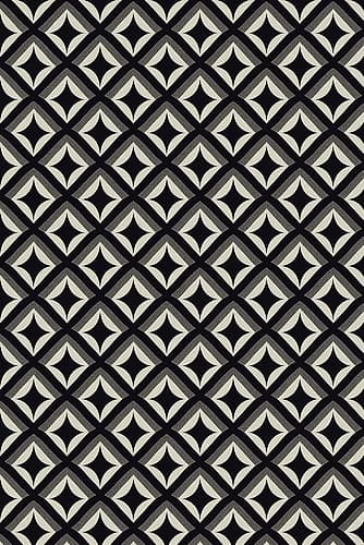 Black And White Tile Pattern Art Print